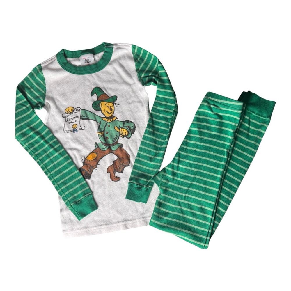 Hanna Andersson Wizard of Oz Scarecrow Organic Cotton Pajamas Set Kids US 10